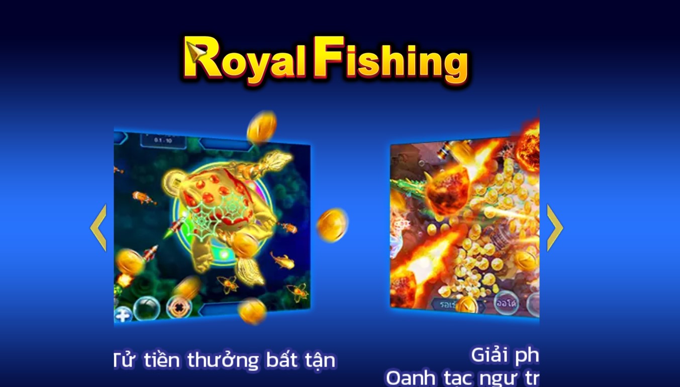 Royal Fishing MB66 1 Royal Fishing là trò chơi thuộc thể loại bắn cá đa người được phát triển bởi Jili Games