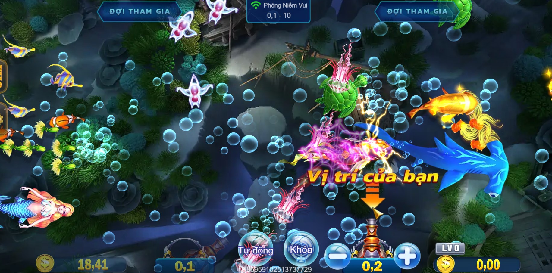 Royal Fishing MB66 2 Royal Fishing sở hữu một bảng biểu tượng sinh vật phong phú