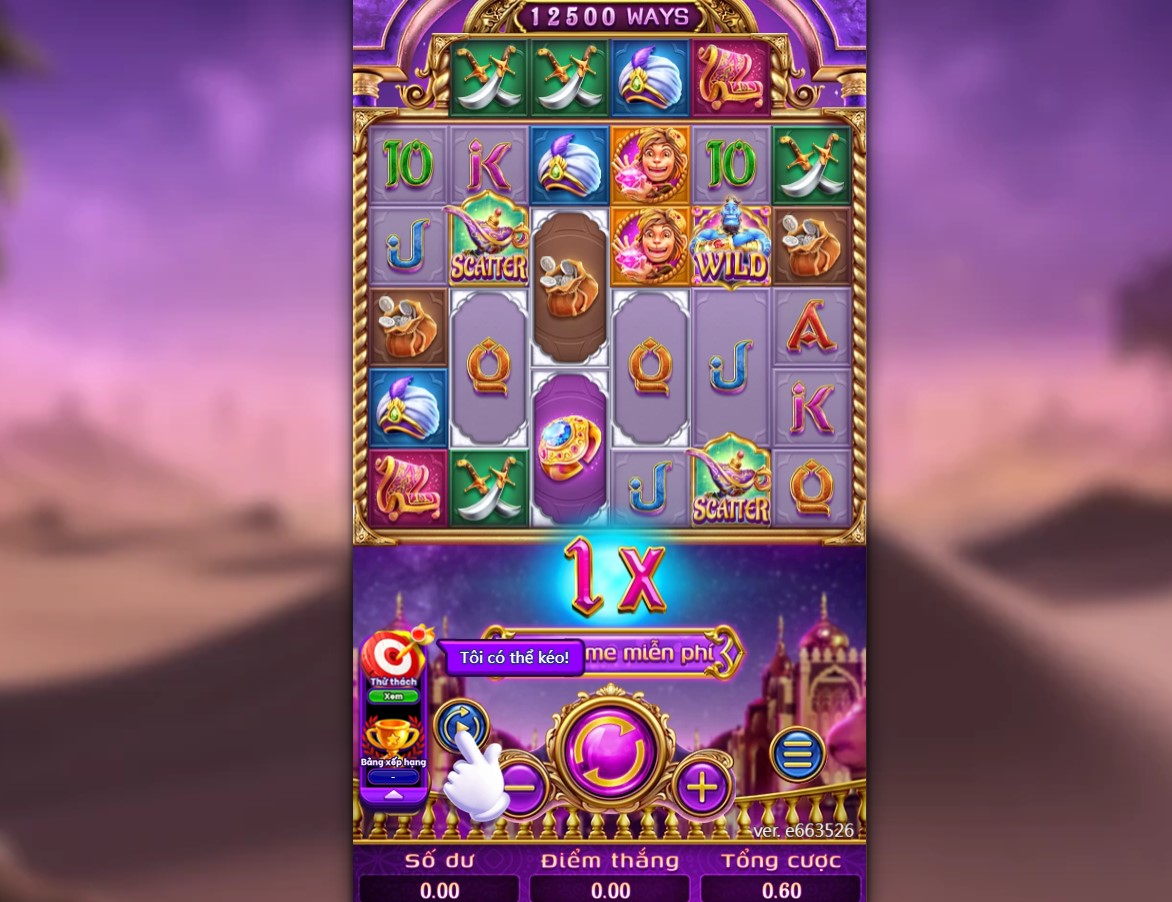 Nổ hũ Kim Linh Thần Đèn MB66 1 Nổ hũ Kim Linh Thần Đèn là một phiên bản slot lấy chủ đề “Aladdin và thần đèn”